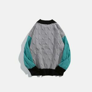 90s aesthetic sweater youthful & iconic style 2306