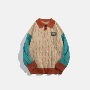 90s aesthetic sweater youthful & iconic style 6973
