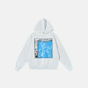 abstract graphic hoodie   youthful & dynamic streetwear 1581