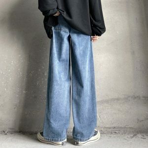 anime girl baggy jeans youthful & edgy streetwear staple 4179