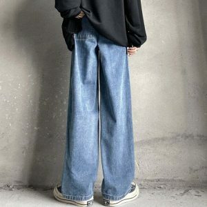 anime girl baggy jeans youthful & edgy streetwear staple 4544