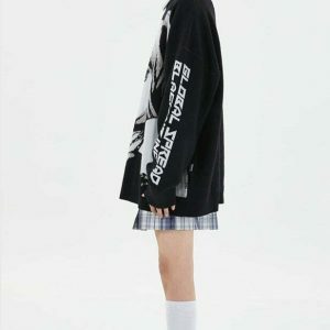 anime girl sweater   youthful & vibrant streetwear icon 3259