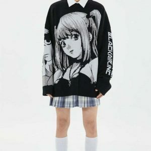 anime girl sweater   youthful & vibrant streetwear icon 4432