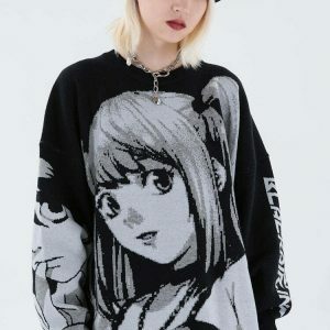 anime girl sweater   youthful & vibrant streetwear icon 5289