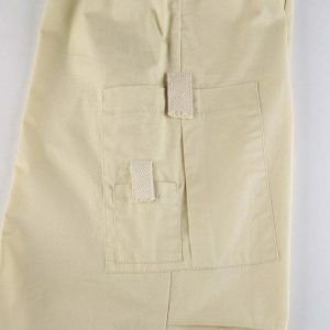 chic baggy cargo pants drawstring design urban appeal 3741