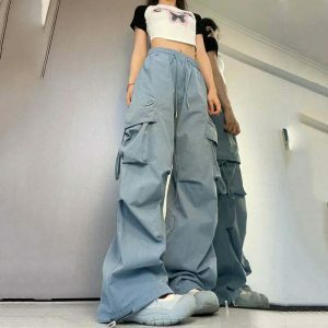 chic baggy cargo pants for women sleek & urban fit 3914