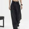 chic black baggy high waist denim urban & sleek style 7466