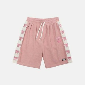 chic bowknot baggy shorts youthful & trendy design 4511