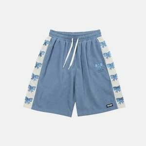 chic bowknot baggy shorts youthful & trendy design 6499