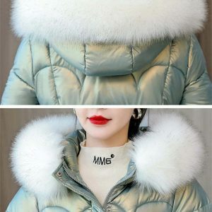 chic long quilted puffer jacket   sleek & warm essential 6583