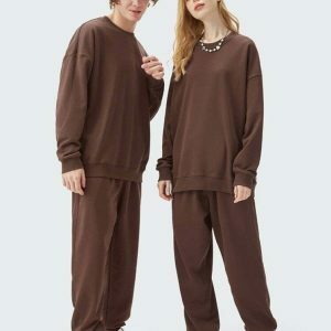 chic matching tracksuit set for couples   urban & youthful 2072