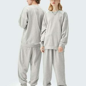 chic matching tracksuit set for couples   urban & youthful 4904