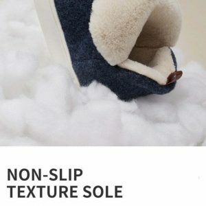 chic plain snow slippers cozy & minimalist comfort 2341