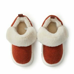 chic plain snow slippers cozy & minimalist comfort 3980