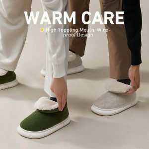 chic plain snow slippers cozy & minimalist comfort 5120