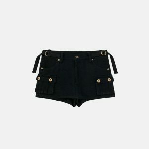 chic pocket skirt short & sleek y2k streetwear essential 6559