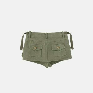 chic pocket skirt short & sleek y2k streetwear essential 7437