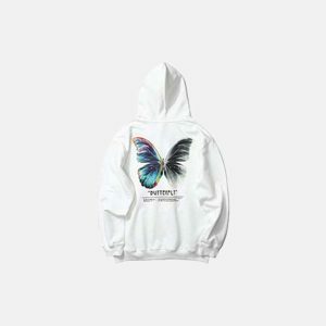 colorful butterfly hoodie   youthful & vibrant streetwear 7877