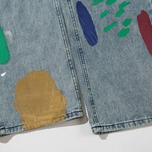 colorful graffiti jeans urban art & edgy streetwear appeal 4893