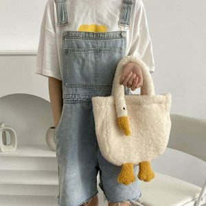 cute goose shaped bag   quirky & youthful street style 6723