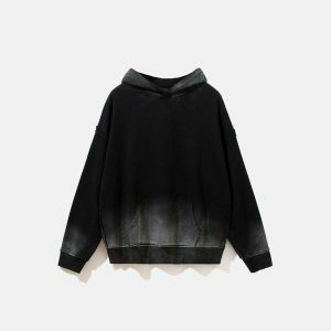 dark gradient hoodie sleek wash & urban appeal 8686