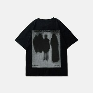dark shadows tee oversized fit youthful & edgy appeal 8113