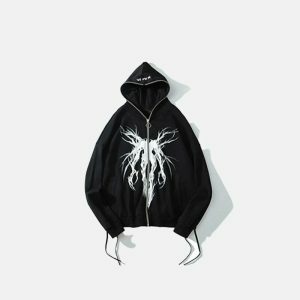 dark thoughts hoodie   edgy & youthful streetwear staple 1138