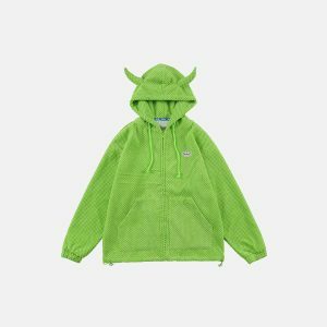 demon horns hoodie edgy & youthful streetwear icon 7274