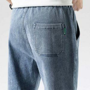 denim joggers baggy jeans youthful & sleek streetwear staple 5272