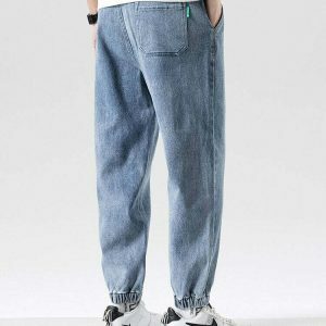 denim joggers baggy jeans youthful & sleek streetwear staple 5287