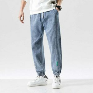 denim joggers baggy jeans youthful & sleek streetwear staple 7377