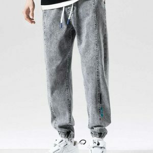 denim joggers baggy jeans youthful & sleek streetwear staple 7379