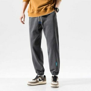 denim joggers baggy jeans youthful & sleek streetwear staple 8840