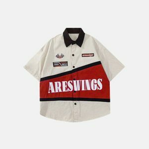 dynamic areswings racing shirt   youthful urban style 4066