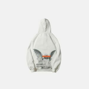 dynamic disintegration hoodie   youthful urban style 7094