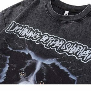 dynamic lightning border shepherd tee   youthful urban style 7957