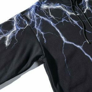 dynamic lightning strikes hoodie   urban & youthful style 5015