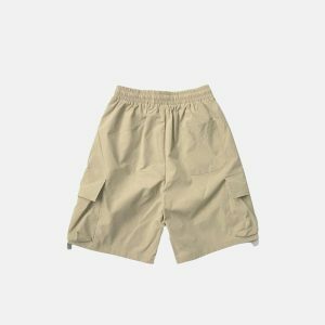 dynamic multi pocket cargo shorts   streetwear essential 1416