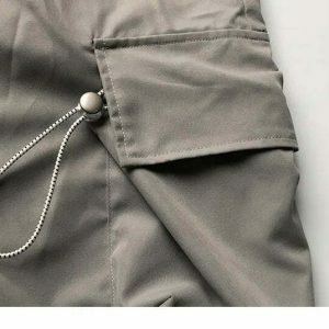 dynamic multi pocket cargo shorts   streetwear essential 8273