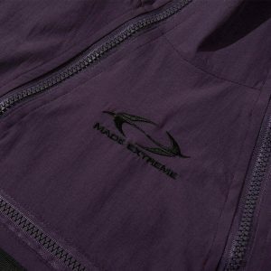 dynamic multi pocket hoodie irregular zip up design 8911