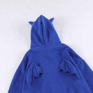 edgy demon wings hoodie youthful & bold streetwear icon 1041