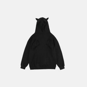 edgy demon wings hoodie youthful & bold streetwear icon 2860