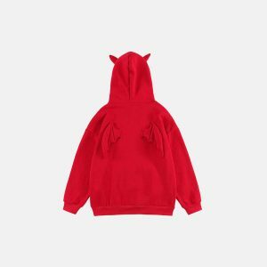 edgy demon wings hoodie youthful & bold streetwear icon 7519