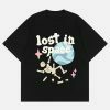 edgy lost in space skeleton tee youthful & bold design 3573