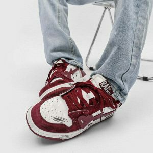 electrifying heart shoes   bold & youthful streetwear staple 6508