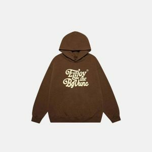 enjoy life graphic hoodie   youthful & inspiring streetwear 2877