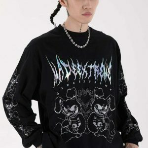 evil monster sweatshirt   youthful & bold streetwear icon 1514