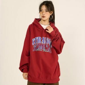 faded letter hoodie   youthful & edgy print design 8650