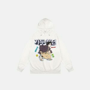 fearless anime girl hoodie youthful & bold streetwear icon 3561