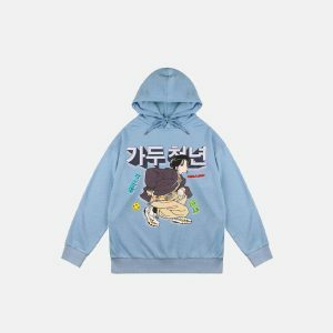 fearless anime girl hoodie youthful & bold streetwear icon 6524